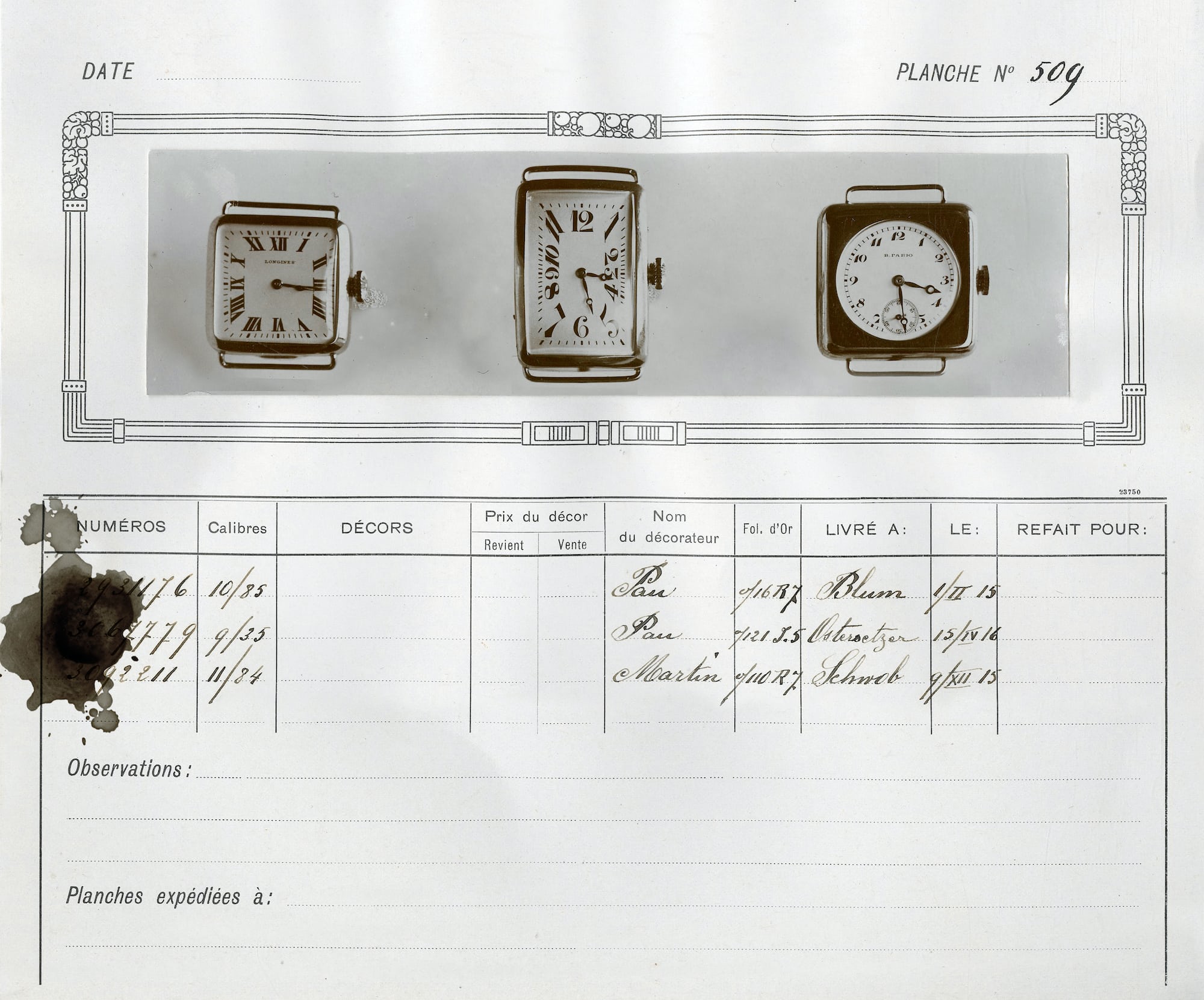 rectangular longines watches